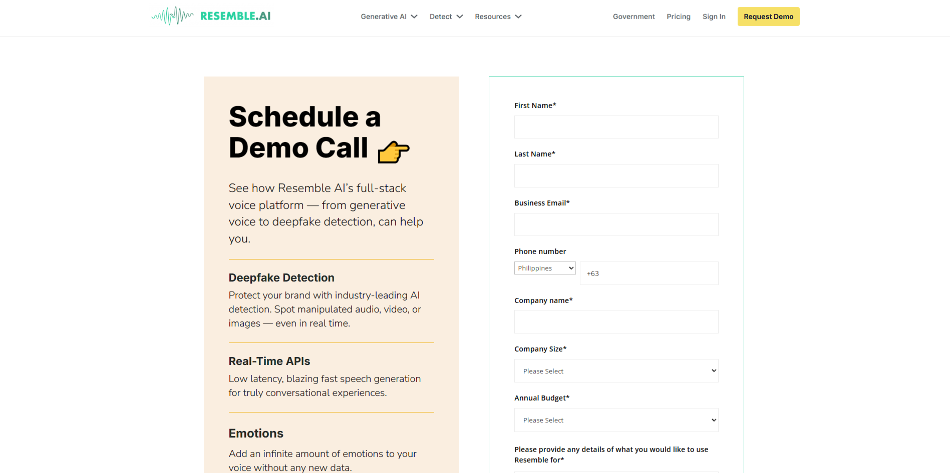 Resemble AI screenshot 2